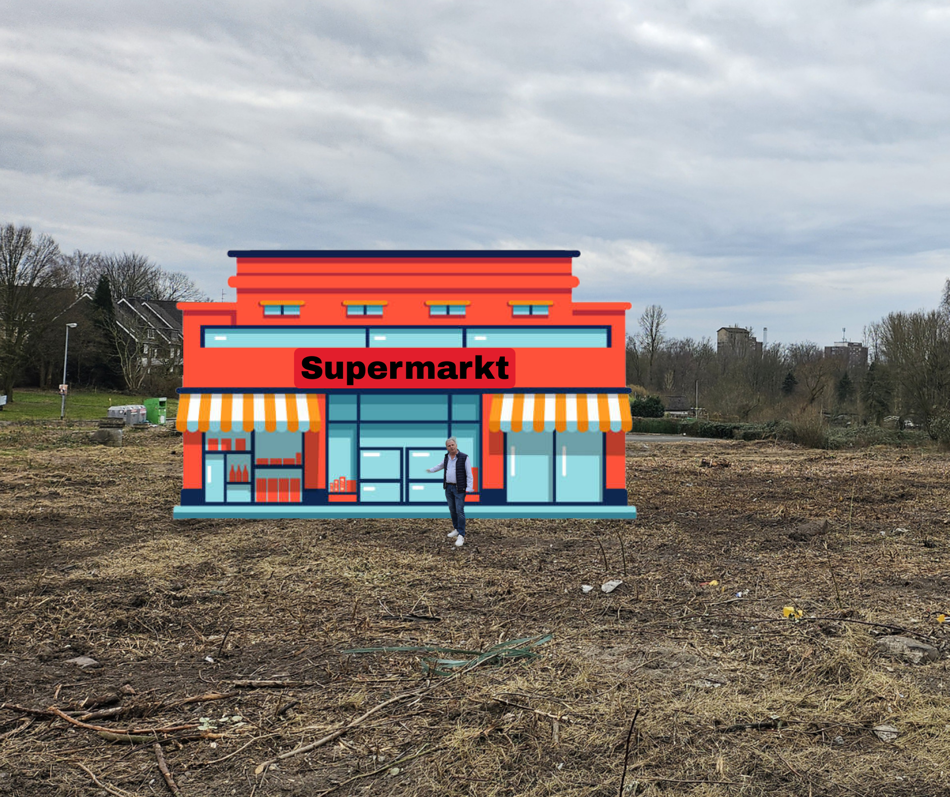 Baustelle Fotomontage