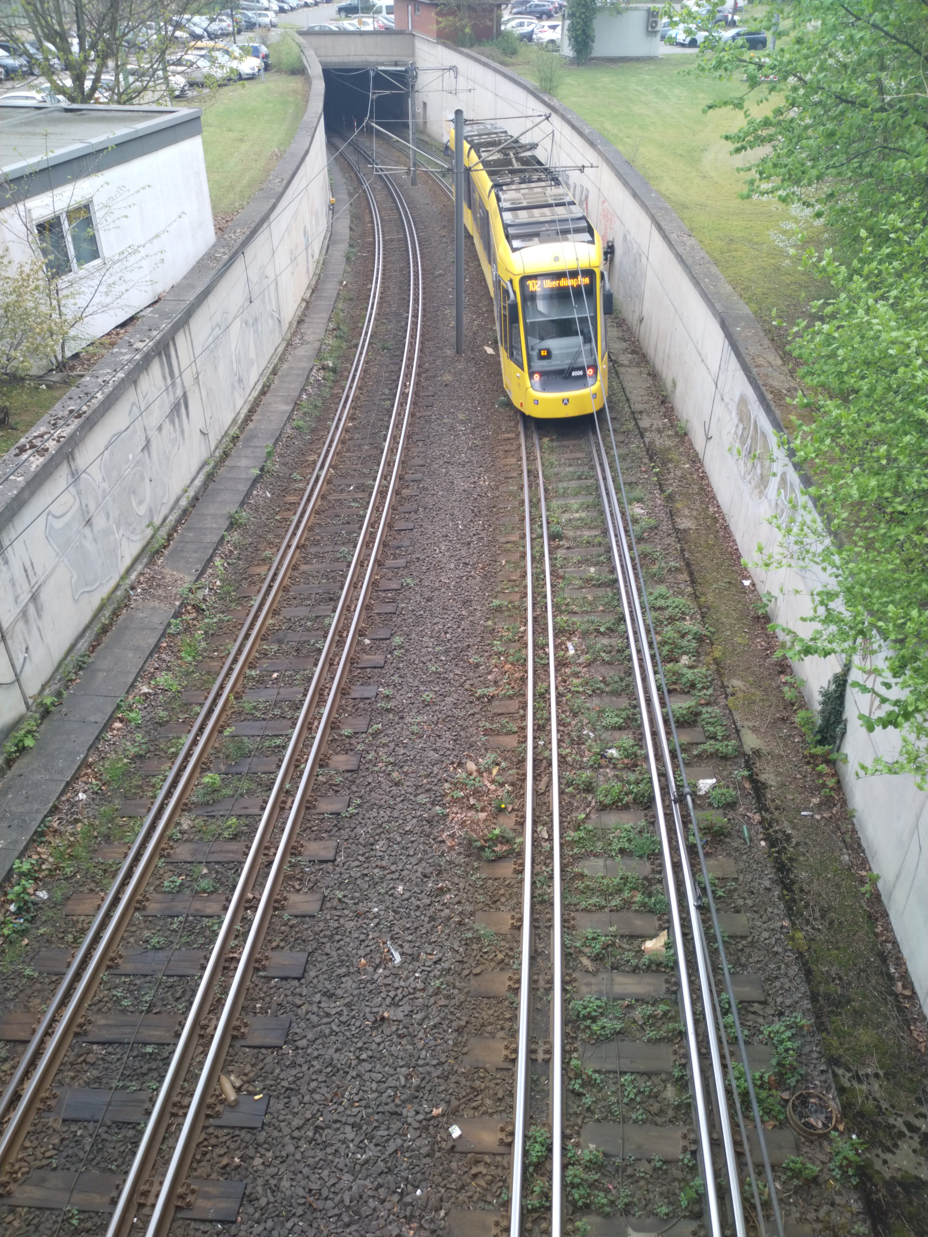 Doppelspur in Mühlheim